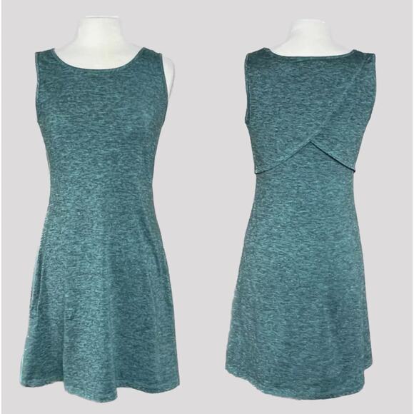Womens Patagonia Seabrook Heather Green Sleeveless Stretchy Dress 50 SPF size S - Picture 1 of 6
